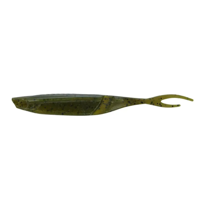 Authentique Jerkbait Yamamoto Charnière Minnow 5" 127 mm Citrouille Verte/Flocon Noir