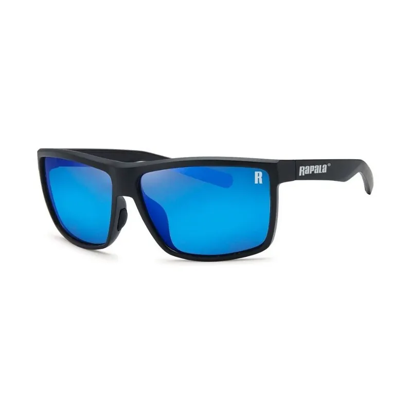 Livraison Express Lunettes Polarisantes Rapala RockFish Noir Mat et Bleu