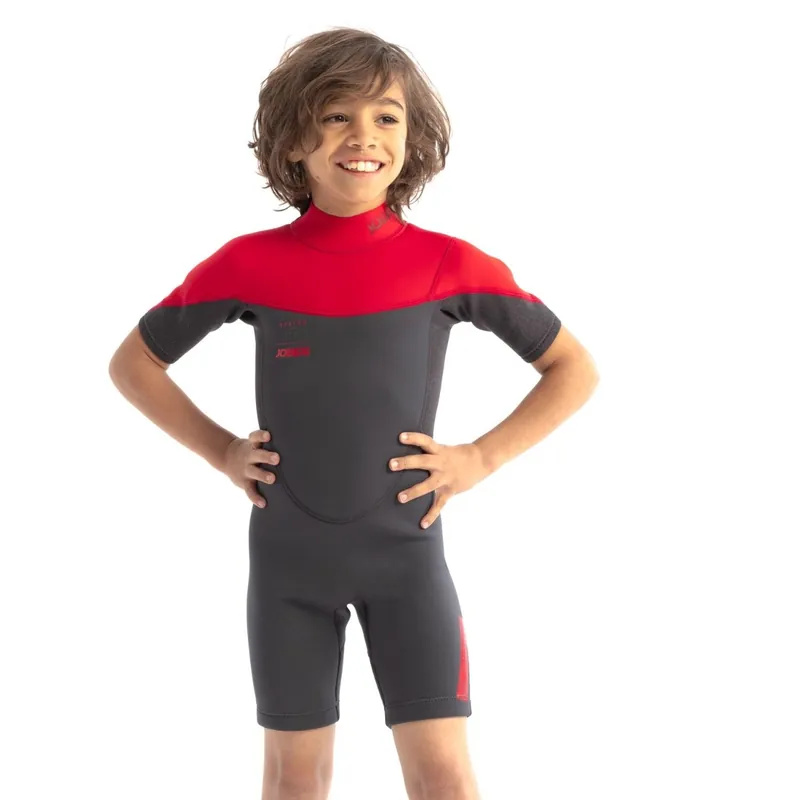 Shorty enfants Jobe Boston 2mm Back Zip Rouge Acheter En Ligne