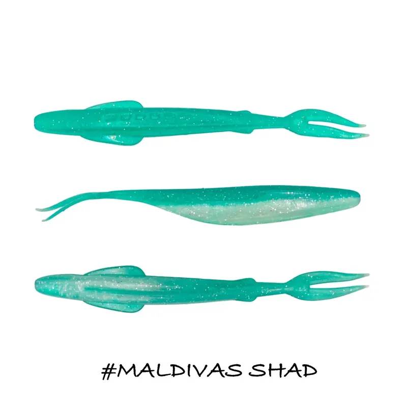 Leurre souple Iberican Lures Poisson Flèche 100mm Maldivas Shad Promotion Saisonnière
