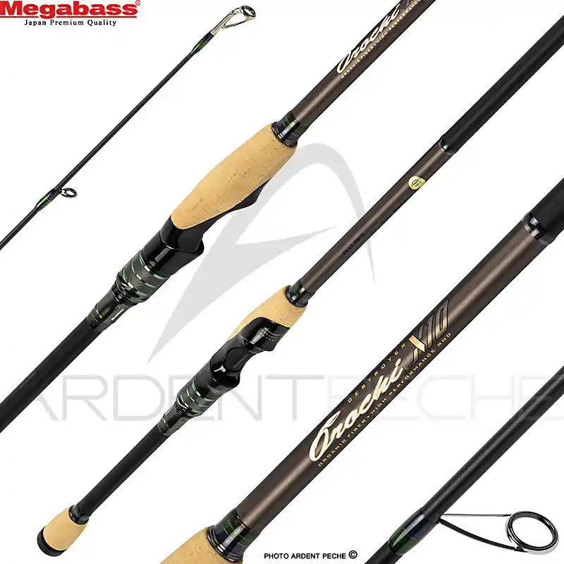 Canne spinning MEGABASS Orochi X10 F3 1/2 70 XTS Jadepython Nouveauté