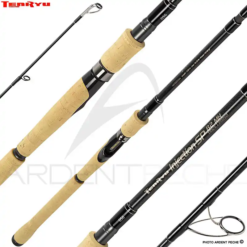 Usine Directe Canne spinning TENRYU Injection SP 82 MH LC Black limited