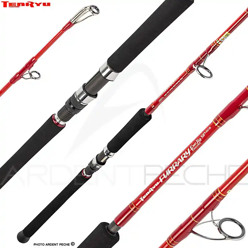 Expédition Rapide Canne spinning TENRYU Furrary exo jig SP 60lb Travel