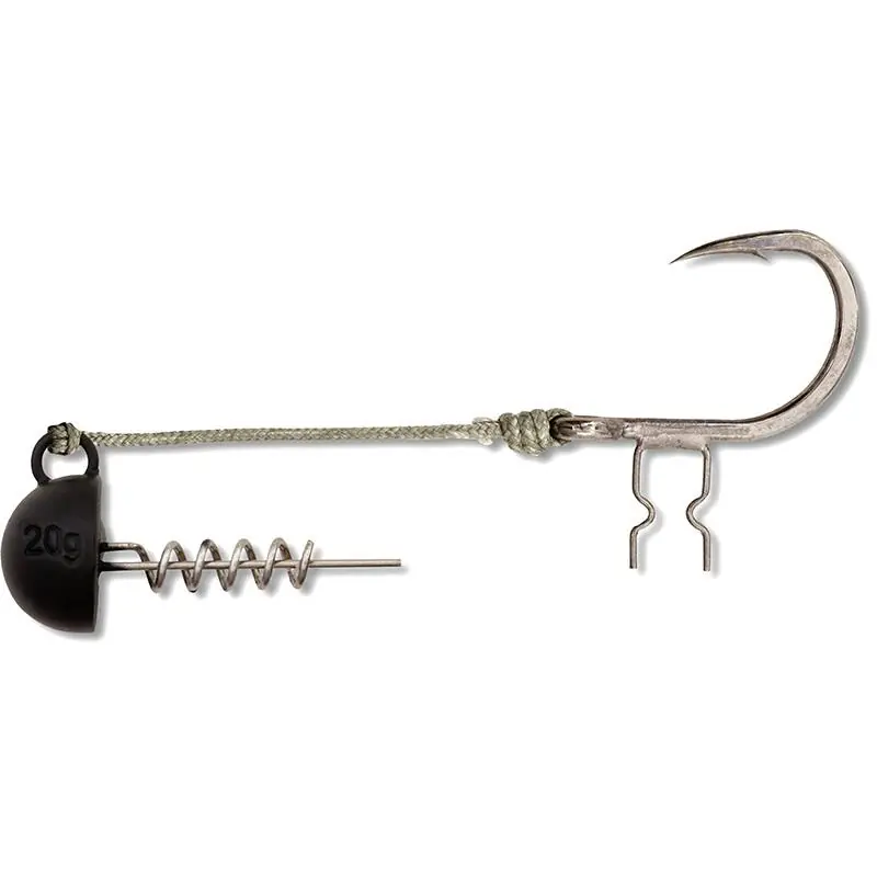 Tête Plombée Shad Claw Rig 6/0 100kg Black Cat Prix Bas
