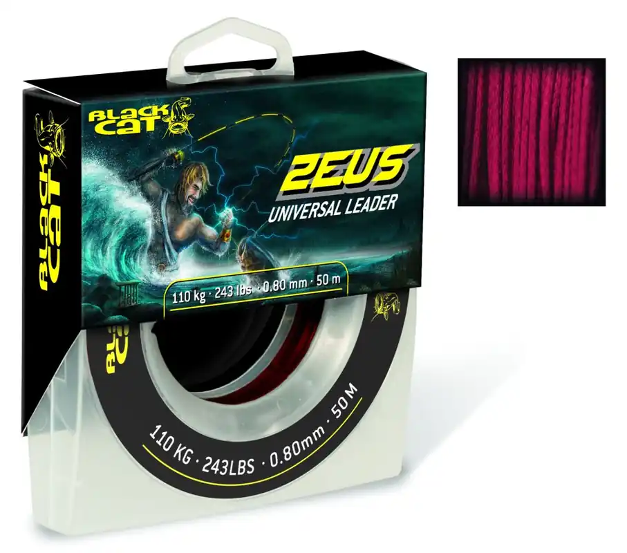 Bas de Ligne Zeus Universal Leader 16 Brins 50m Black Cat Nouvel Arrivage