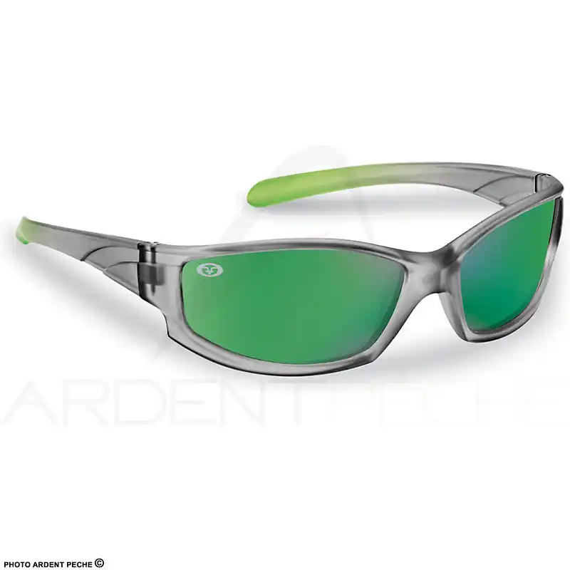 Lunettes polarisantes FLYING FISHERMAN Buoy Jr angler Gray/Lime Green mirror Jusqu&rsquo;à Épuisement Des Stocks