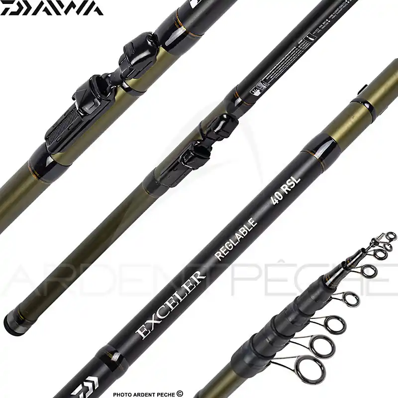 Nouvel Arrivage Canne toc DAIWA Exceler téléréglable 23