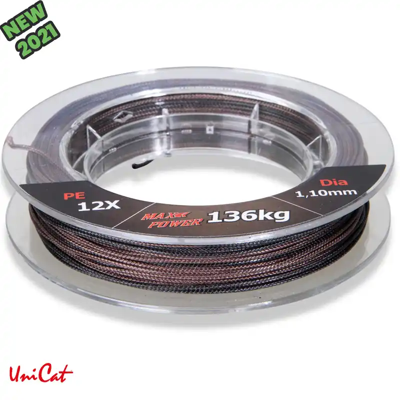 Usine Directe Bas De Ligne Tresse Camou X-12 Leader 25m Unicat