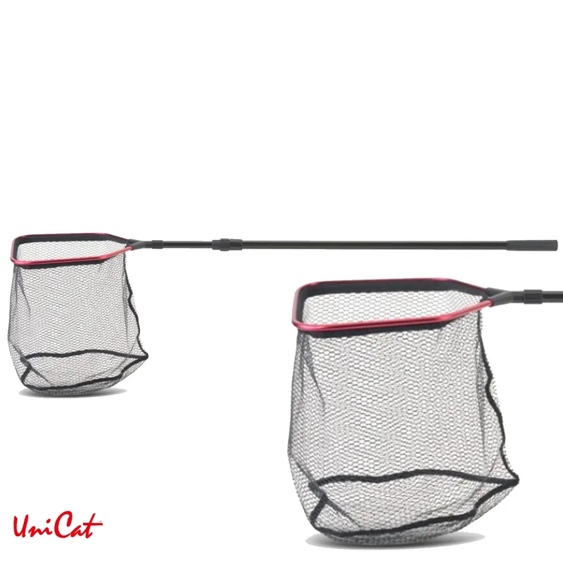 Épuisette Bait Catcher 180cm Maille Caoutchouc Unicat Bon Marché