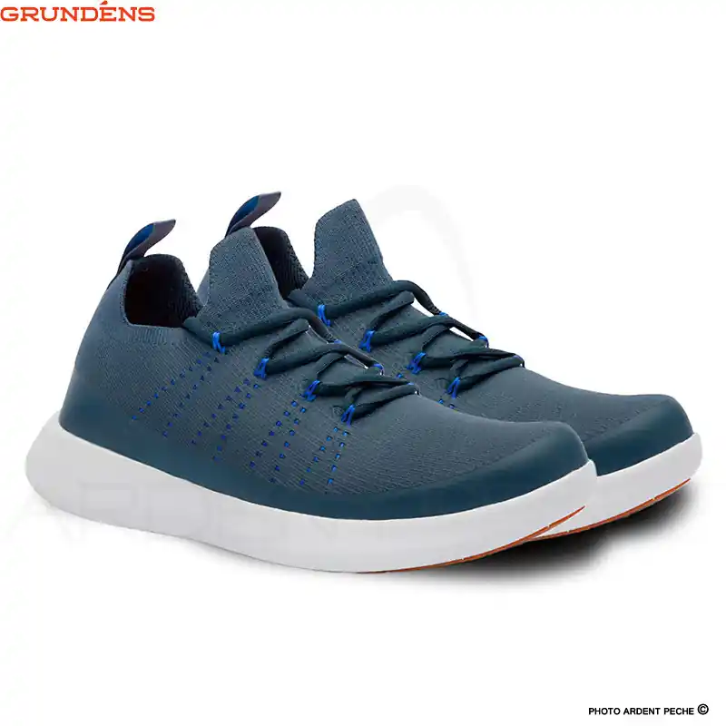 Commander Maintenant Chaussures GRUNDENS Sea knit boat Navy