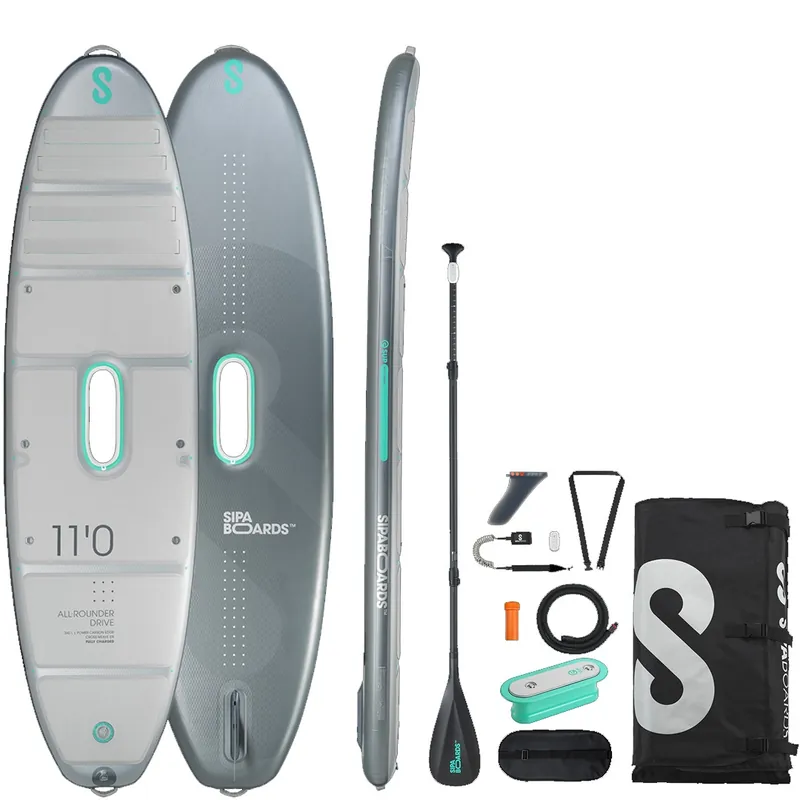Usine Directe SUP Paddle électrique auto gonflable Sipaboards Allrounder Silver 11