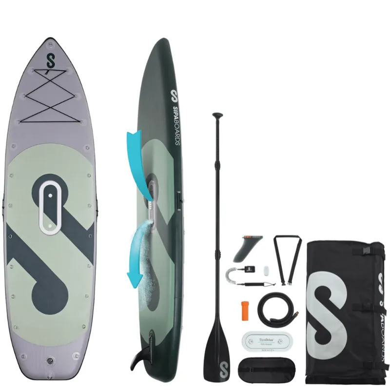 SUP Paddle électrique auto gonflable Sipaboards Fisherman 11 Prix Choc