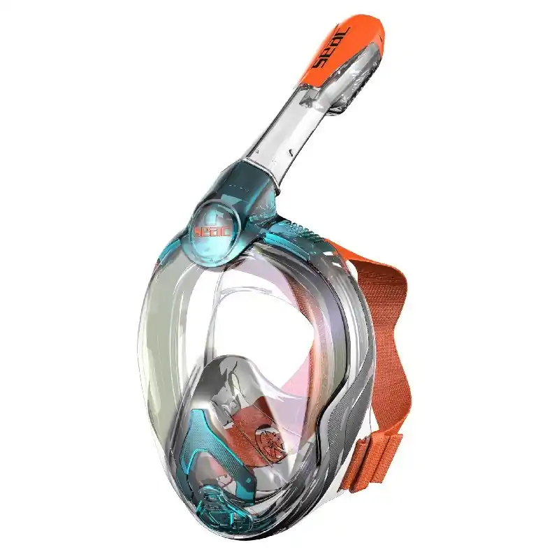 Pas Cher Masque facial snorkeling Seac sub Magica Bleu Junior 6 ans et +