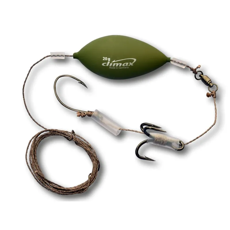 Top Vente Bas De Ligne Cult Catfish Worm Rig 180cm 80kg 7/0+2/0 Climax