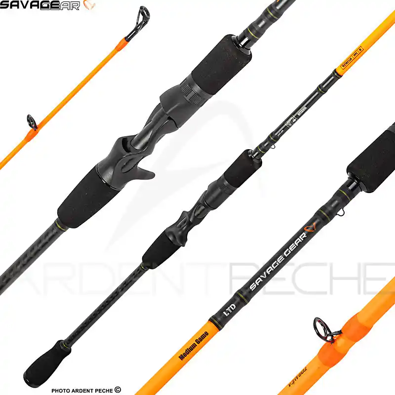Vente Directe Canne casting SAVAGE GEAR Orange LTD Medium game BC