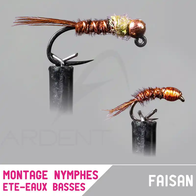 Quantité Limitée Montage nymphe GARBOLINO Été eaux basses / Faisan