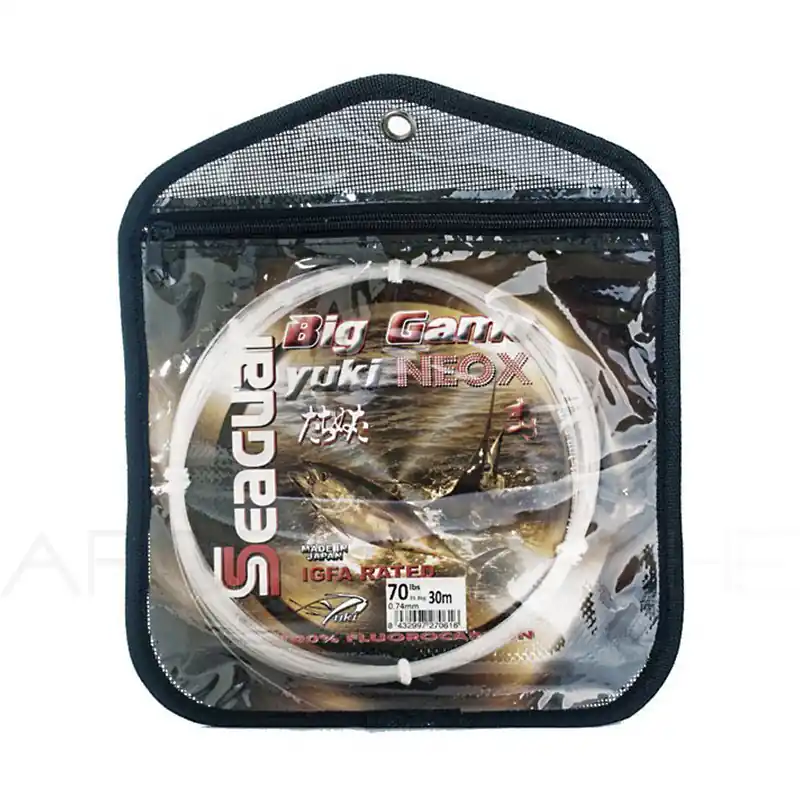 Fils fluorocarbone YUKI SEAGUAR Neox big game 10m Jusqu&rsquo;à Épuisement Des Stocks