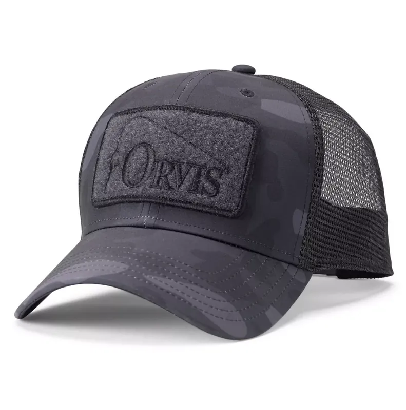 Prix Bas Casquette Orvis 1971 Camo Trucker Hat Blackout Camo