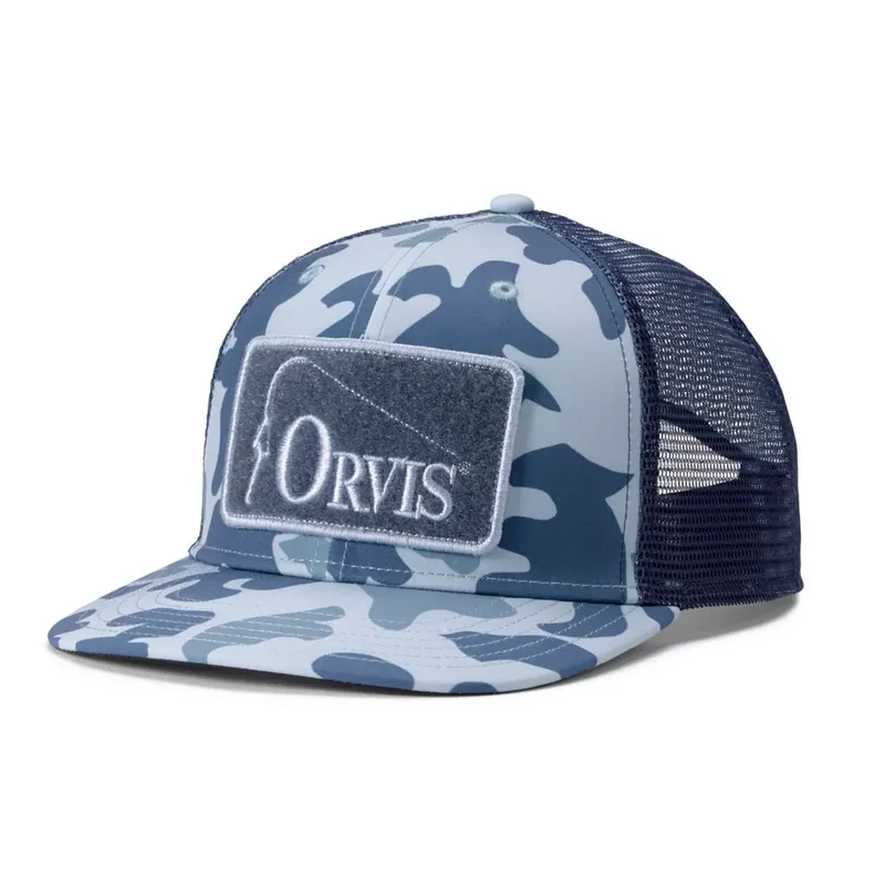 Casquette Orvis 1971 Camo Trucker Hat Blue Camo Nouveauté