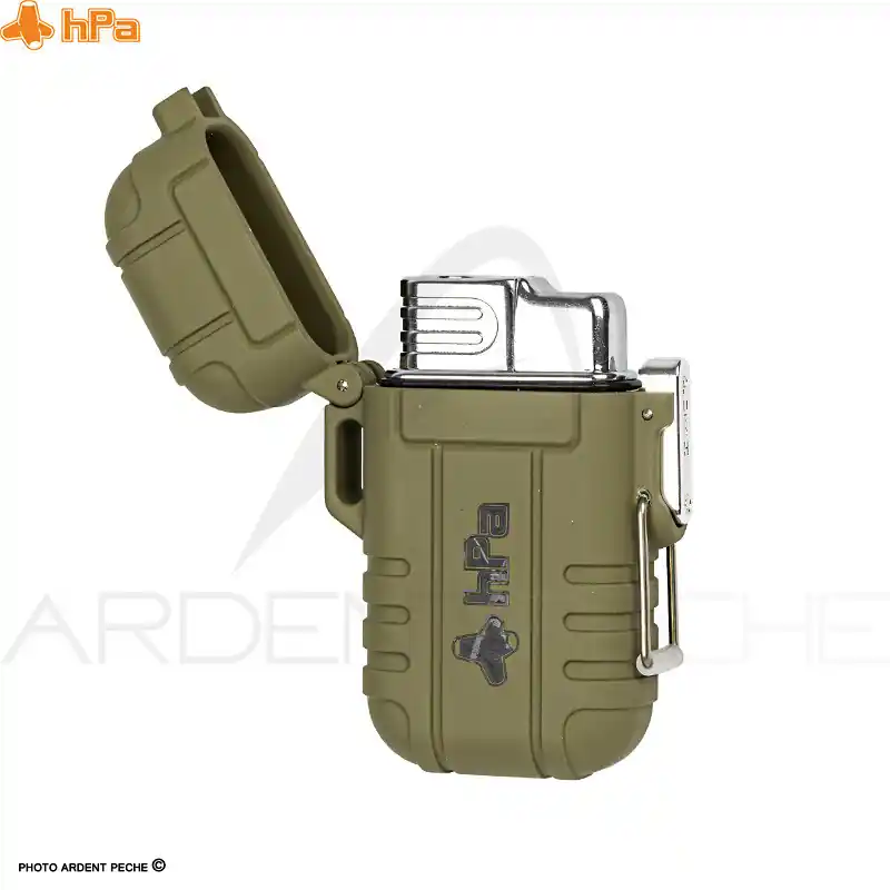 Briquet HPA Jet lighter olive Offre Du Jour