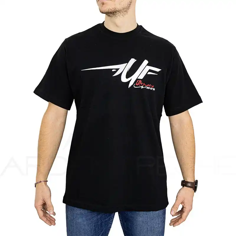 T Shirt ULTIMATE FISHING Noir 2024 Quantité Limitée