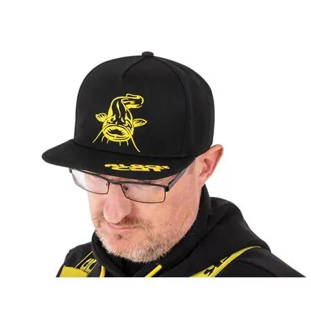 Offre Limitée Casquette Black Flat Peak Cap Noir Black Cat