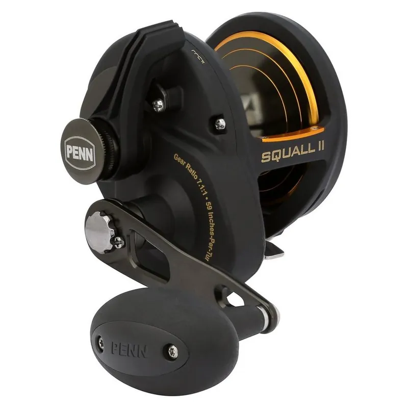 Certifié Moulinet traine Penn Squall II Lever Drag 40 HS