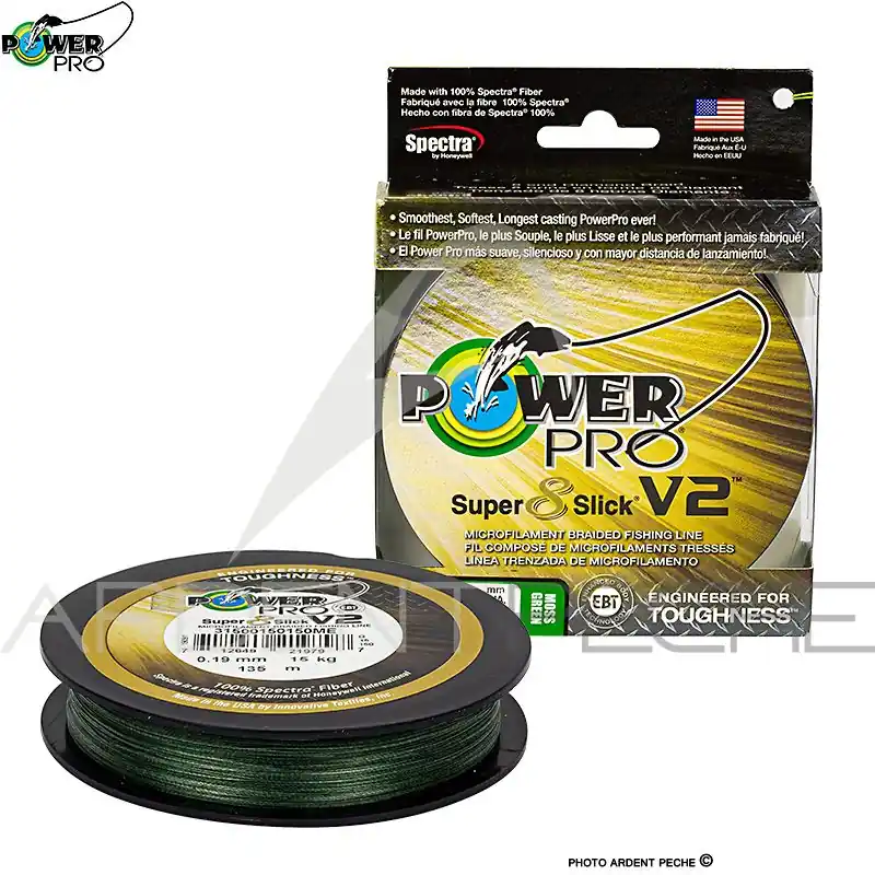 Tresse POWER PRO Super 8 slick V2 Moss green 275m Achetez Aujourd&rsquo;hui