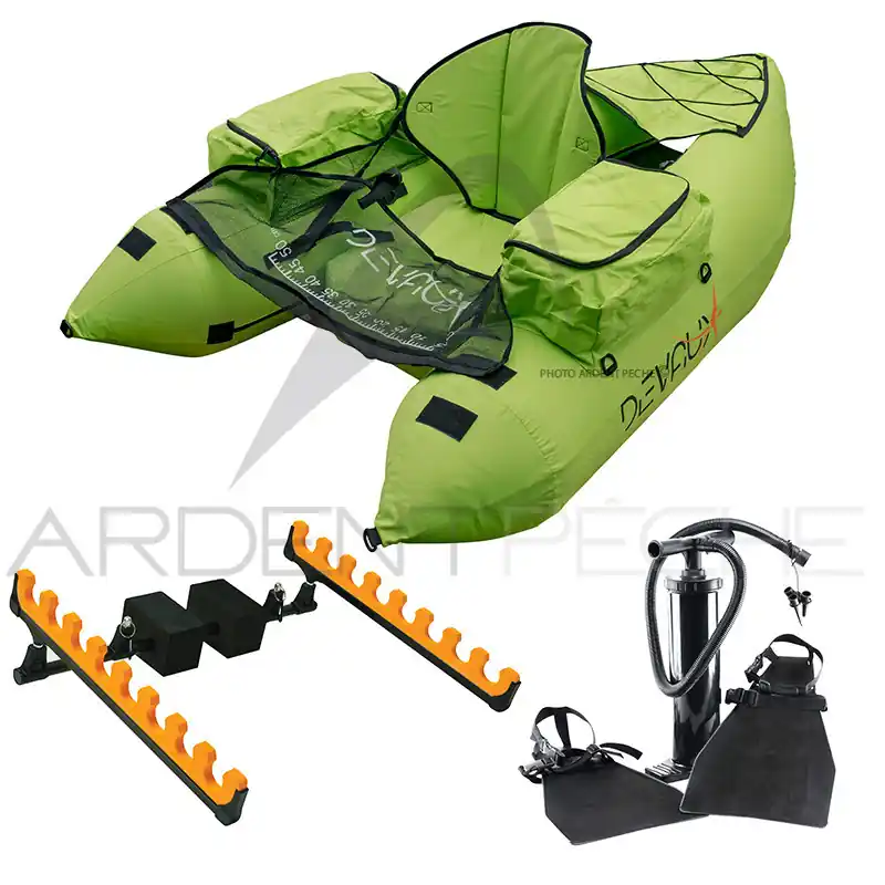 Float tube DEVAUX CAP-V1000 CHARTREUSE + KIT Dernière Chance