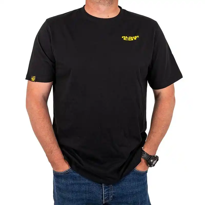 T-Shirt Manches Courtes Chase Dreams Black Tee Noir Black Cat Certifié