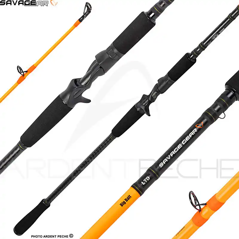 Canne casting SAVAGE GEAR Orange LTD Power game BC Haute Qualité