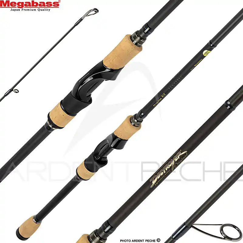 Canne spinning MEGABASS Destroyer P5 F2.1/2 77 XS Zangetsu Meilleur Prix
