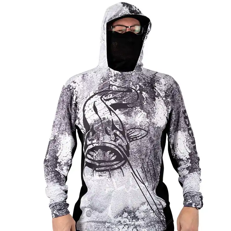 Tee Shirt Manches Longues Homme Sun Top Jersey Gris/Blanc Black Cat Expédié Aujourd'hui