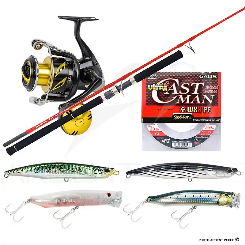 Pack premium thon TENRYU Furrary racing 60 LB + SHIMANO Stella SW 10000 PG Acheter Direct