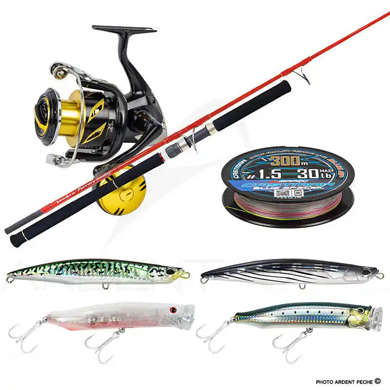Pack premium thon TENRYU Furrary racing 80 LB + SHIMANO Stella SW 14000 XG Meilleur Choix