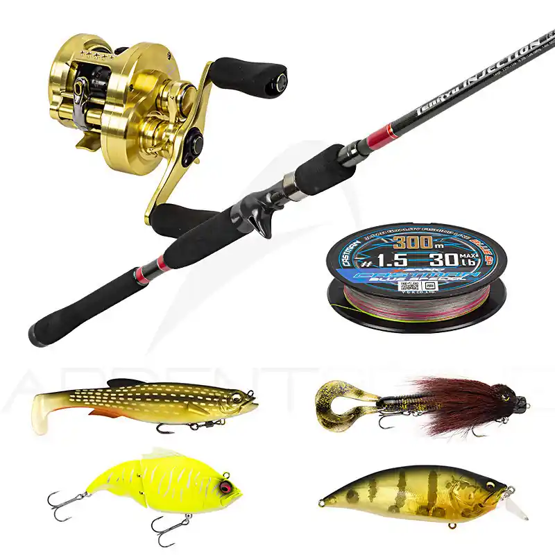 Pack premium casting TENRYU Injection BC 73 XH + SHIMANO Calcutta 201 A Retour Gratuit