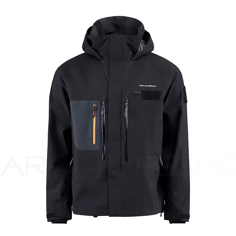 Authentique Veste GRUNDENS Portal Gore-Tex wading jacket Black