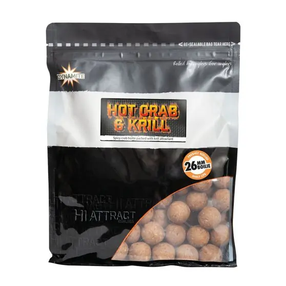 Achetez Aujourd'hui Bouillette Big Fish Hot Crab & Krill 1kg 26mm Dynamite Baits