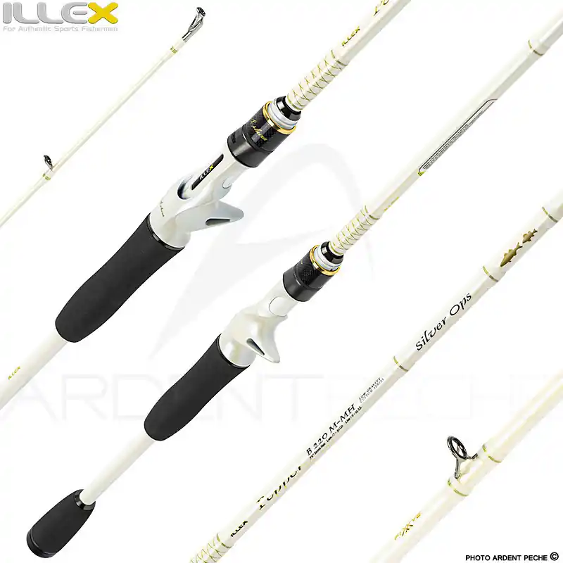 Meilleure Vente Canne casting ILLEX Pepper X5 B 220 M MH Silver ops