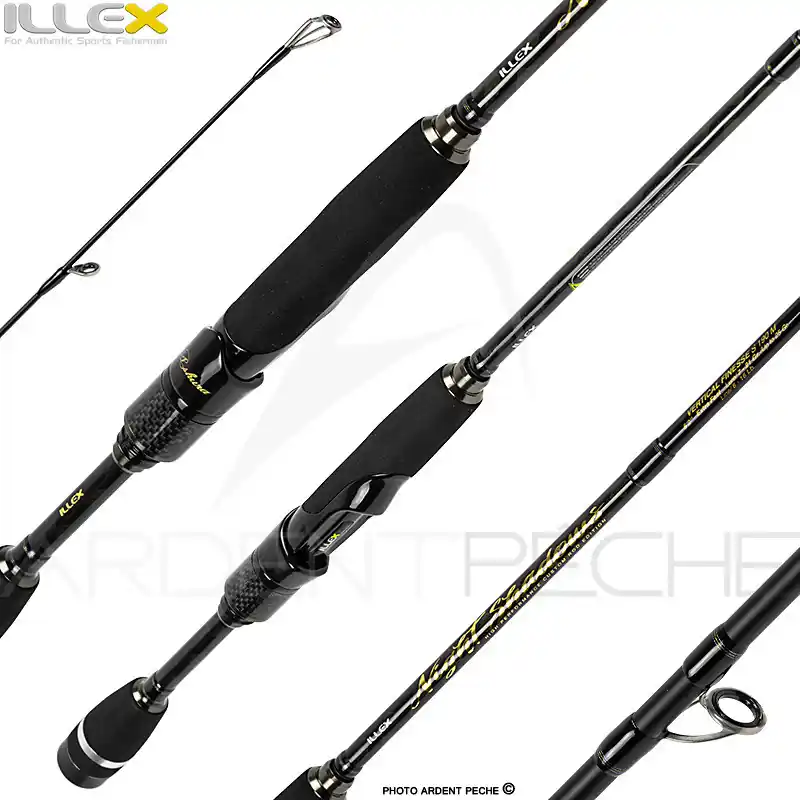 Offre Exclusive Canne spinning ILLEX Night shadows S 190 M Vertical finesse
