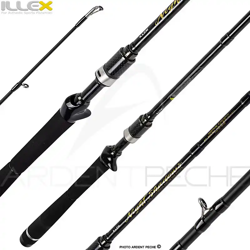 Canne casting ILLEX Night shadows B 200 MH H Vertical Must-Have
