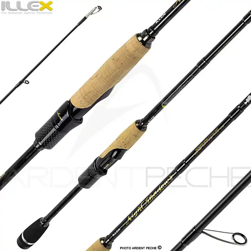 Must-Have Canne spinning ILLEX Night shadows S 2152 MH Power spin