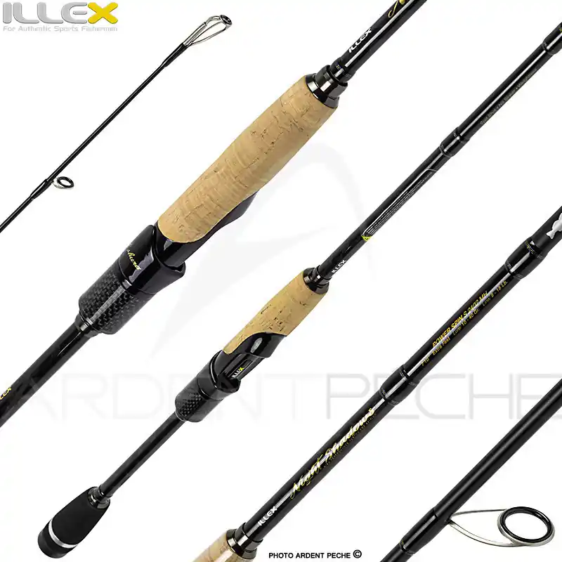 Vente Directe Canne spinning ILLEX Night shadows S 2402 MH Power spin