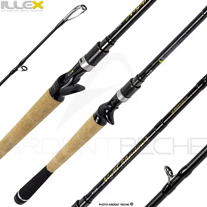 Canne casting ILLEX Night shadows B 220 XXH La brute Seulement Aujourd'hui