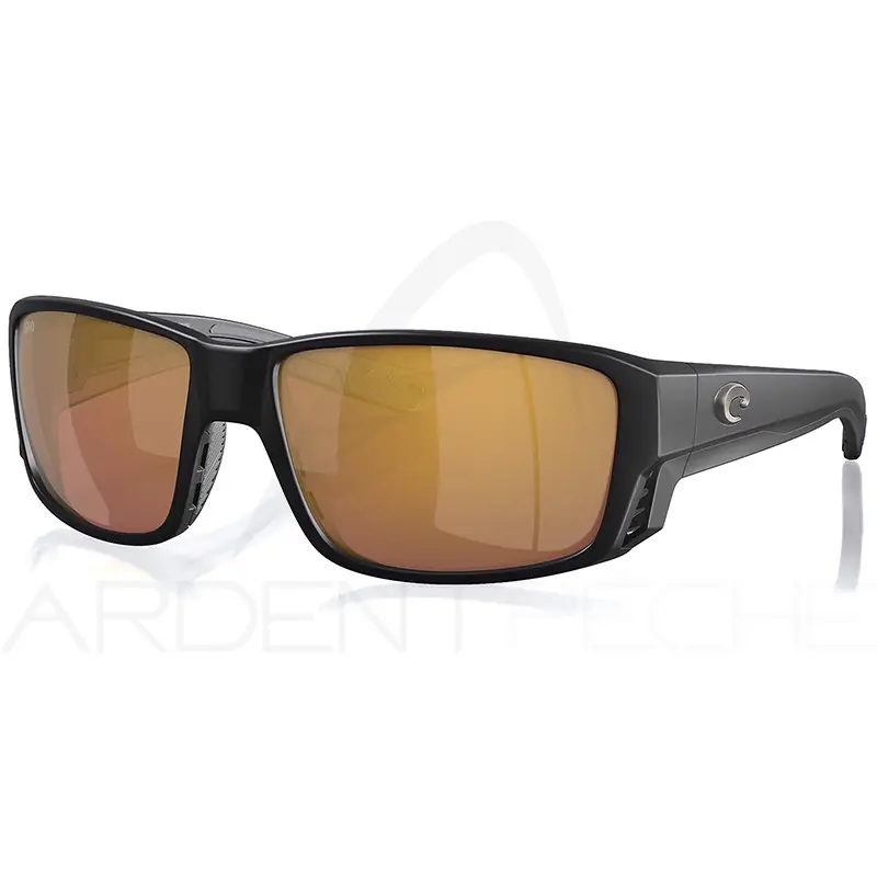 Affaire À Saisir Lunettes polarisantes COSTA DEL MAR Tuna alley pro Matte black Gold mirror 580G