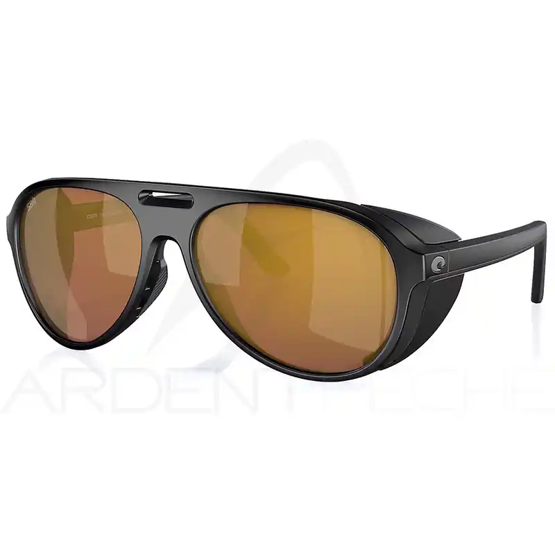 Lunettes polarisantes COSTA DEL MAR Grand catalina Matte black Gold mirror 580G Offre Exclusive