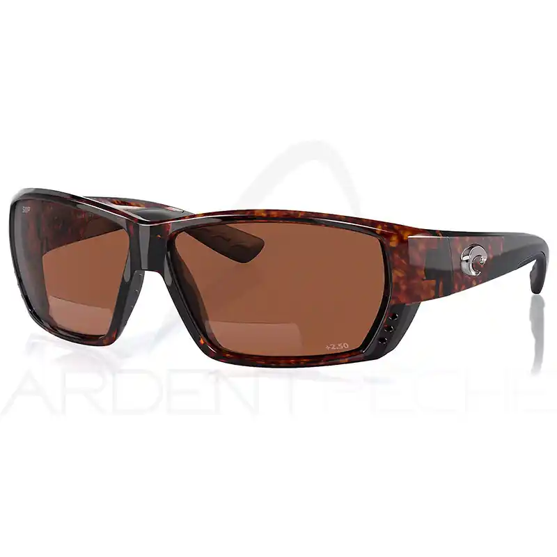 Satisfait Ou Remboursé Lunettes polarisantes COSTA DEL MAR Tuna alley readers 2.50 Tortoise Copper 580P