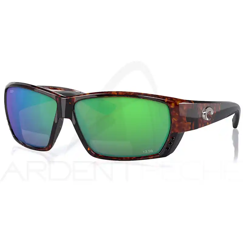 Lunettes polarisantes COSTA DEL MAR Tuna alley readers 2.50 Tortoise Green mirror 580P Quantité Limitée