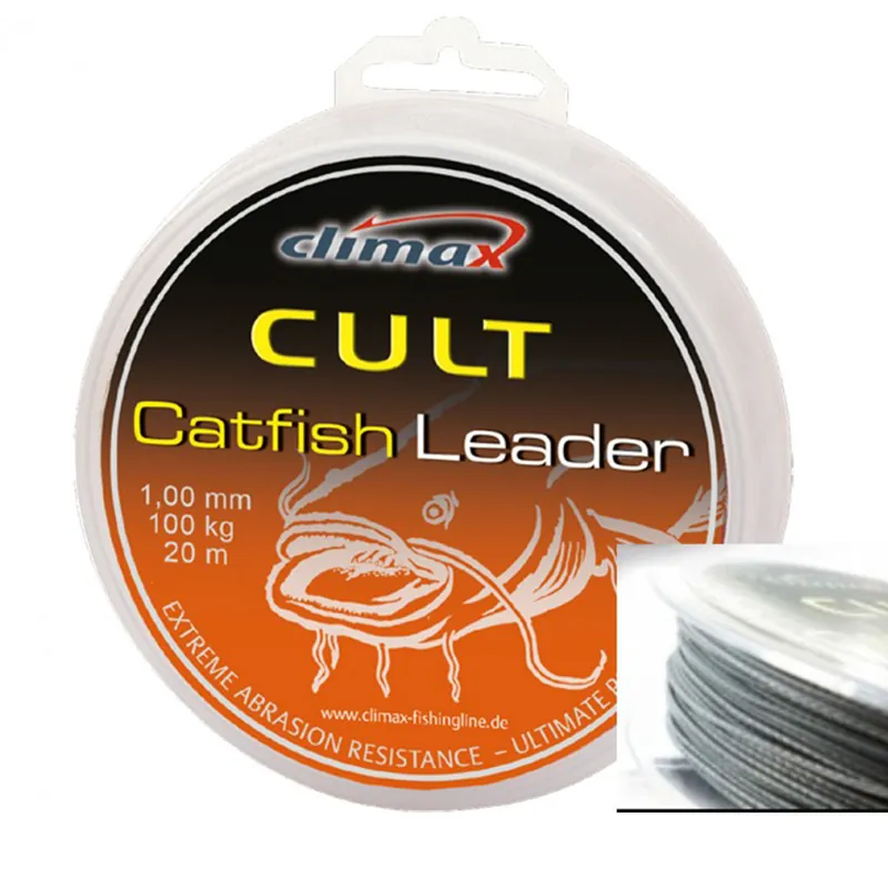 Meilleure Vente Bas De Ligne Cult Catfish Leader Heavy Braid 20m Climax
