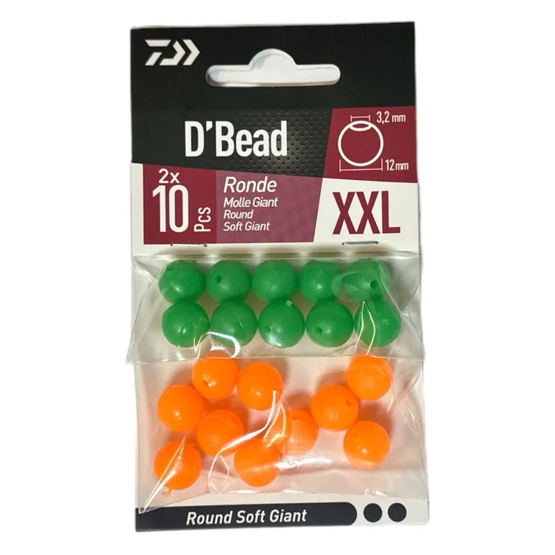 Remise Perles Souples Duo D’Bead Giant Rondes XXL 20pcs Daiwa
